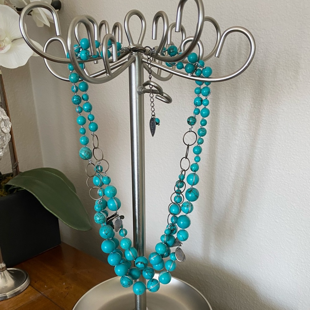 Turquoise statement necklace - Picture 2 of 5